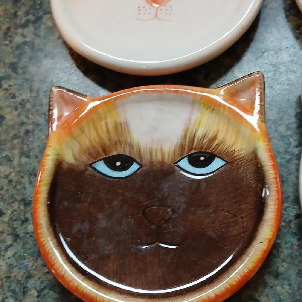 Orange and Black Cat Drink Coasters